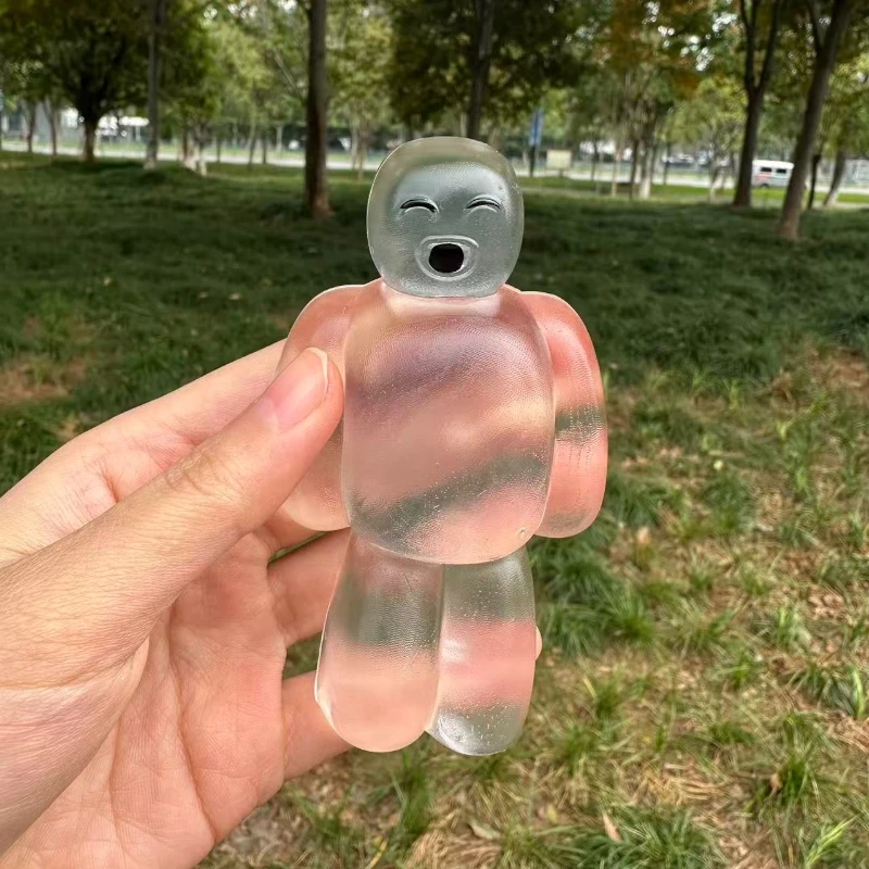 Squishy Transparent Jelly Robot Squeeze Toy Niedliches, superweiches, langsames Rebound Water Sense Cartoon Toy Kawaii Stressabbauendes Geschenk – Detail 8