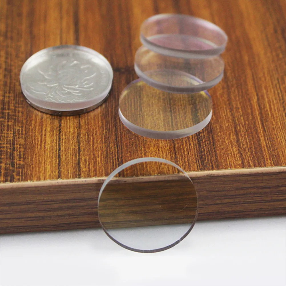 20Pcs Absorber Pads Clear Glass Table Rubber Spacers Thick Round Bumpers Prevent Scratches Heavy Glass Tops Furniture Protector