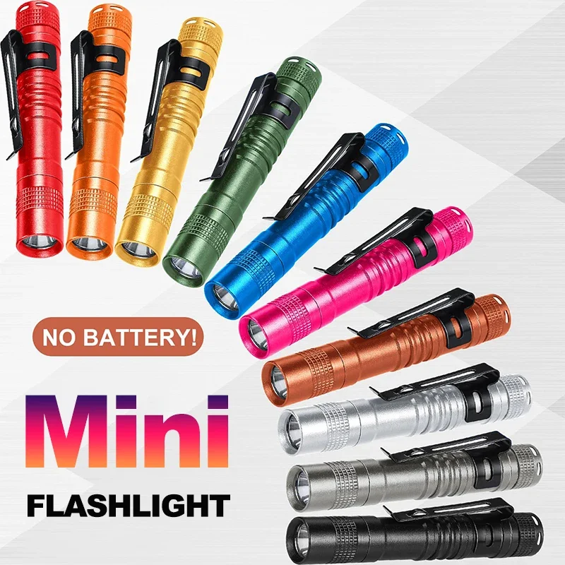 

Mini Flashlight LED Pen Light,Pocket Small Torch w/Clip,Handheld Penlight for Outdoor Camping Emergency,Christmas Stocking Gift
