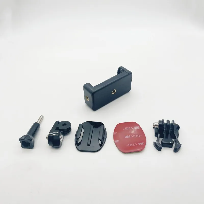 Helmet Motorcycle Riding Mobile Phone Shooting Stand Clip Universal Moblie Phone Bracket Screw Tripod Monopod Stand SLR Camera