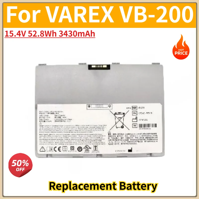 High Quality Battery 15.4V 52.8Wh 3430mAh For VAREX VB-200 Brand New Replacement Battery