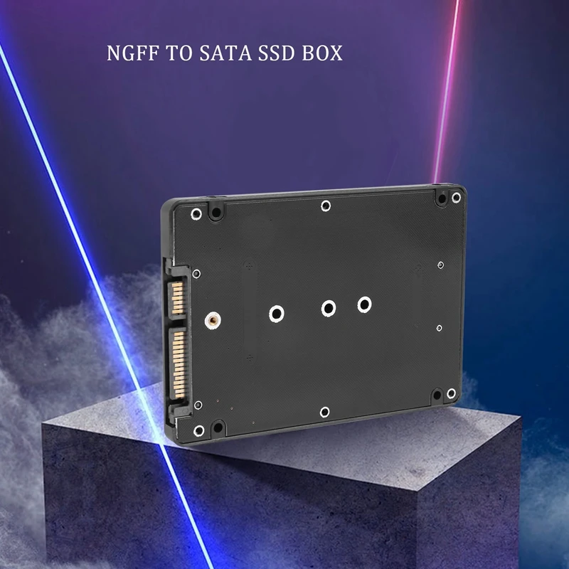 M.2 NGFF (SATA) SSD to 2.5 inch SATA Adapter Card 8mm Thickness Enclosure