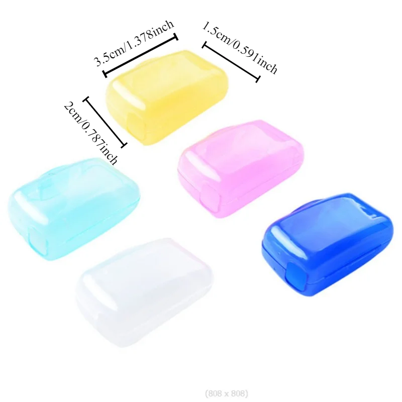 5/10pcsPortable toothbrush case Travel portable toiletry toothbrush case Toothbrush head protective case