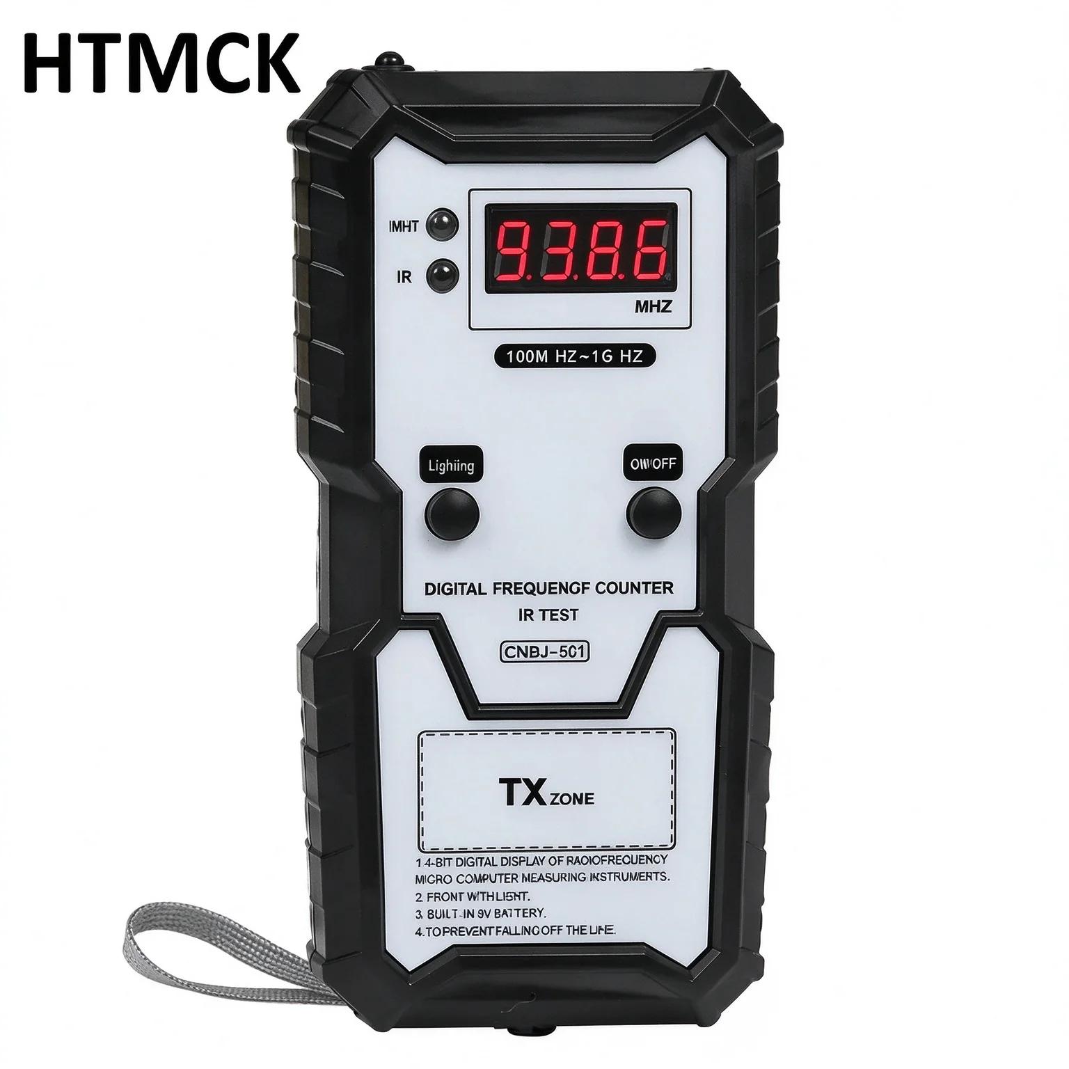 HTMCKCar Key Infrared Frequency Tester 100M-1GHZ Digital Electronic Frequency Counter Wireless Remote Control Test Instrument