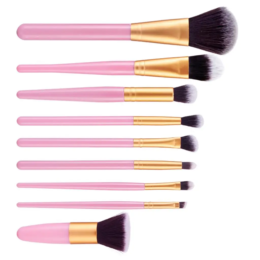 9 Size Comestics Brush Set Soft Concealer Eye Lip Liner Blush , Kit