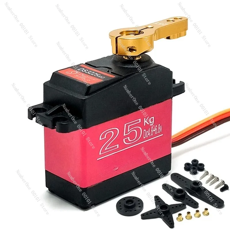 

DS3225 High-Torque Waterproof Brushless Servo Motor, All-Metal 25kg for Robotics, Remote Control Cars, and Model Motors
