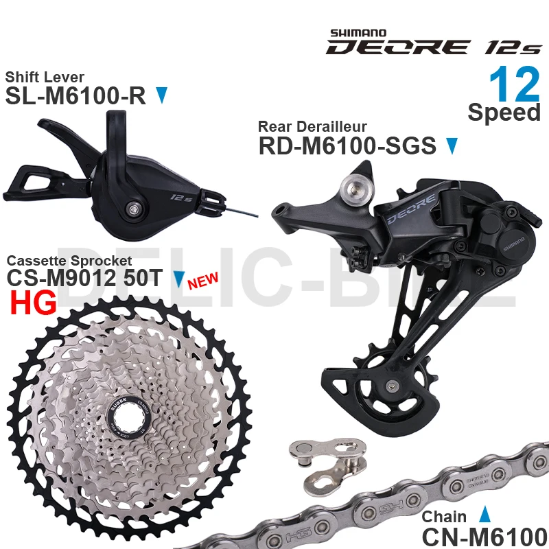 SHIMANO m6100 セット 12s SHIMANO DEORE M6100 12speed Groupset with Right Shifter Rear