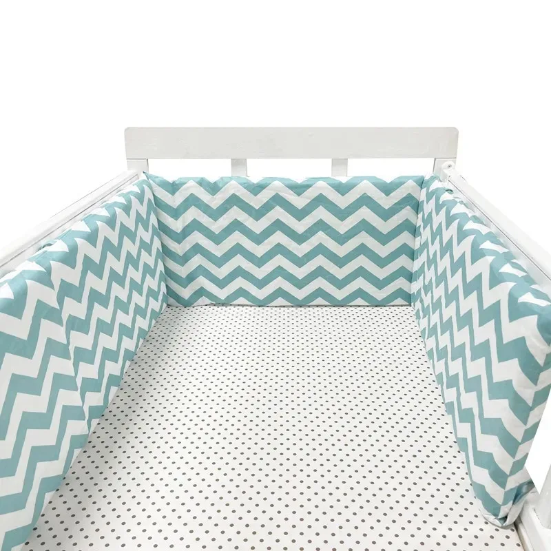 Newborns Around Cushion Braid Cunas Para El Bebe Baby Bumper Chichonera Crib Cot Protector Infant Cotton Children\'s Bed Barriers