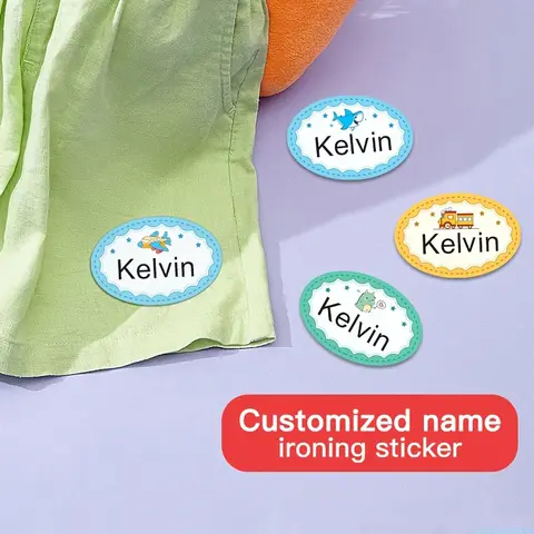Personalized Waterproof Name Stickers for Kids - Custom School Name Tags for School Supplies, Backpacks & Daycare Supplies