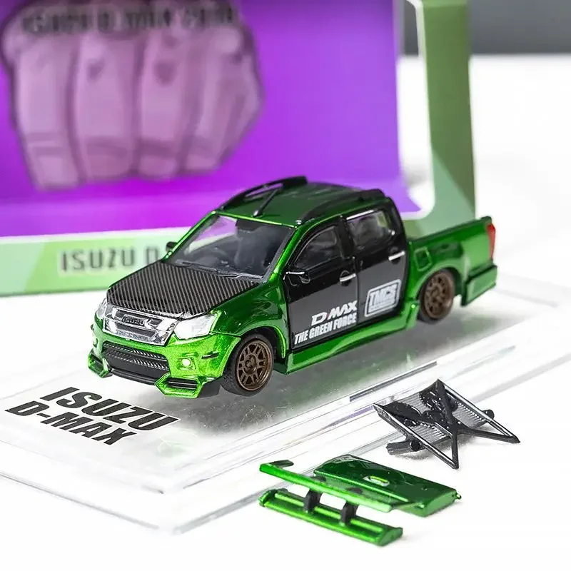 BMC 1:64 D-MAX 2018 بيك اب ماليزيا معرض نموذج سيارة مجموعة محدودة دييكاست ديوراما اللعب #1