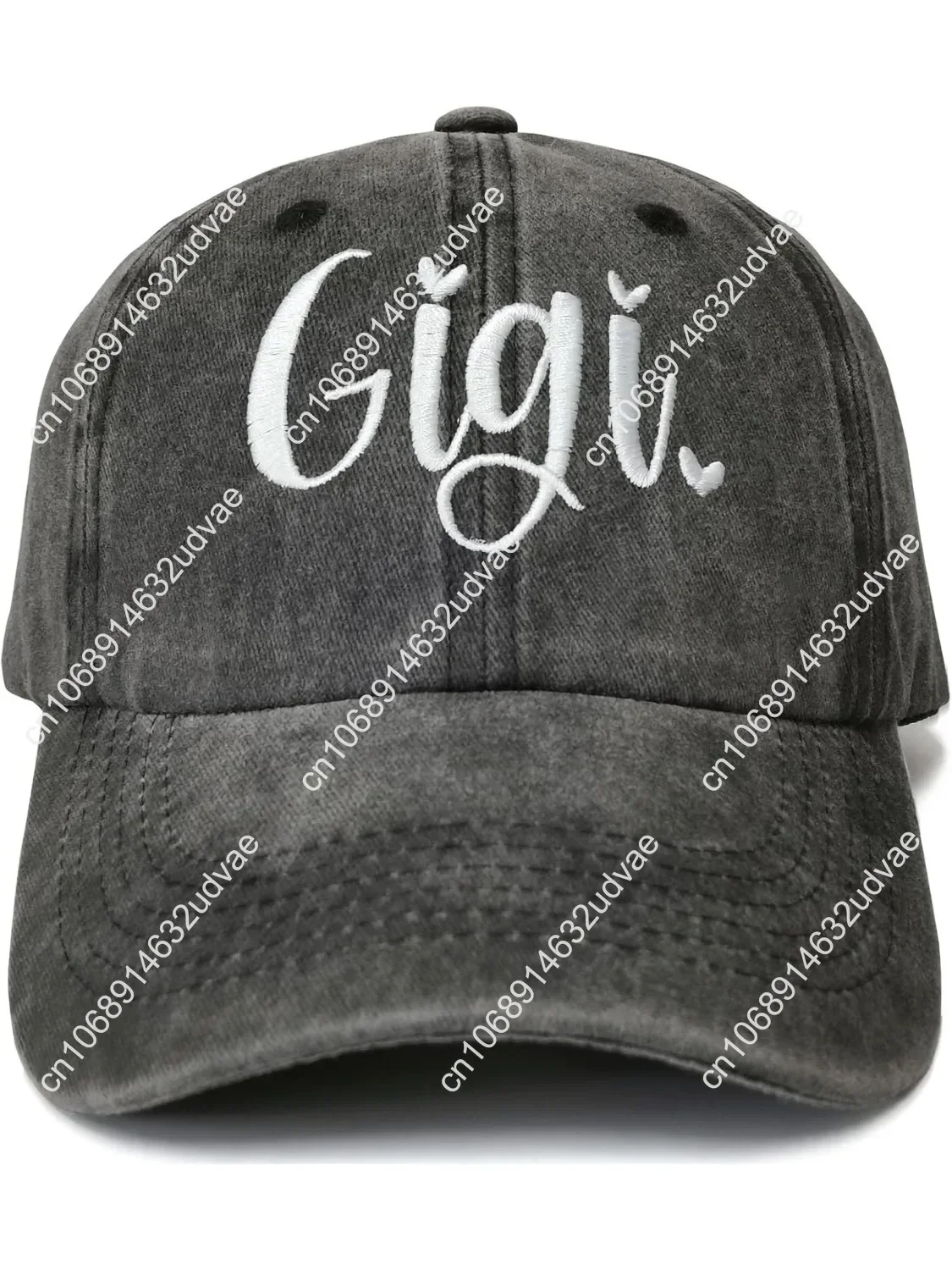 

Mimi Gigi Hats Embroidered Hats Novelty Cowboy Baseball Cap Retro Big Head Hats Men Large Head Hat Adjustable Black