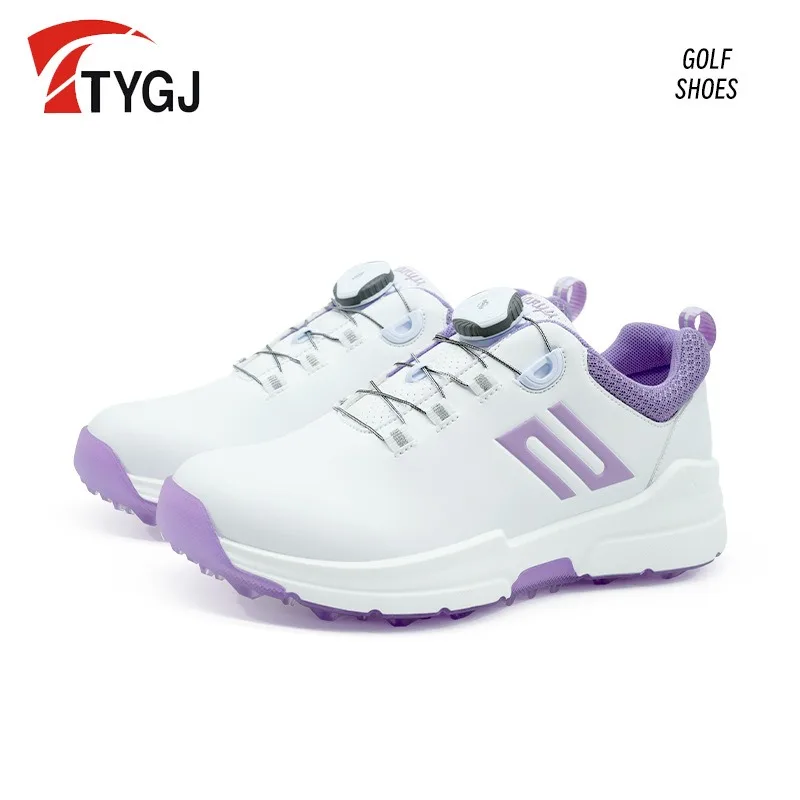 TTYGJ 2024 Golf Shoes for Women Luxury Brand Breathable and Anti Slip Sports Casual Shoes Rotating Lace Nail Free Athletic Shoes