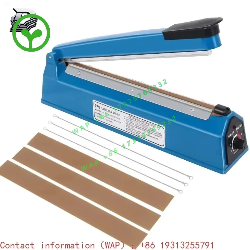 【Best-selling】200MM 400mm Manual Impulse Sealer Portable Heat Sealing Machine Hand Pressure For PE PP Film Aluminum Pouch  Ba