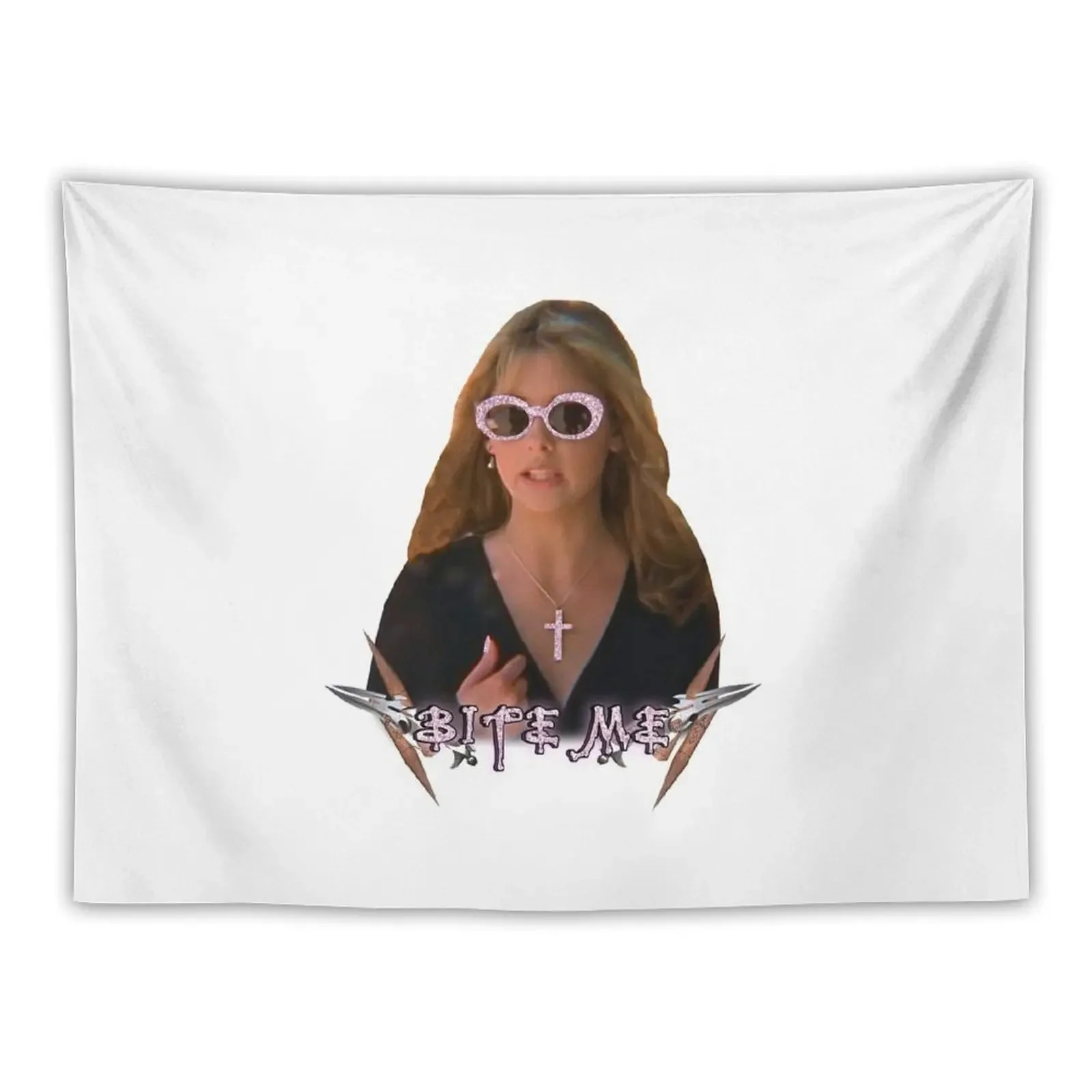 Buffy Summers - Bite Me Tapestry Room Decor For Girls On The Wall Tapestry