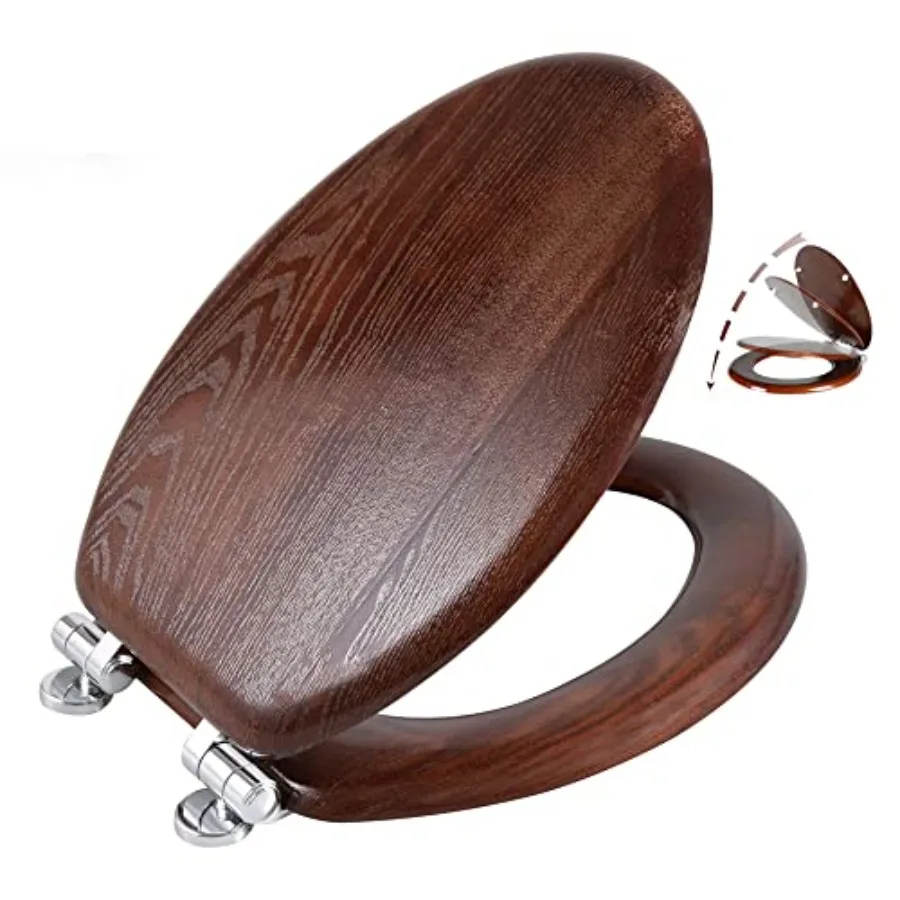 

ngated Wood Toilet wi et CloseEasy Clean -Release Hinges ngated D nut