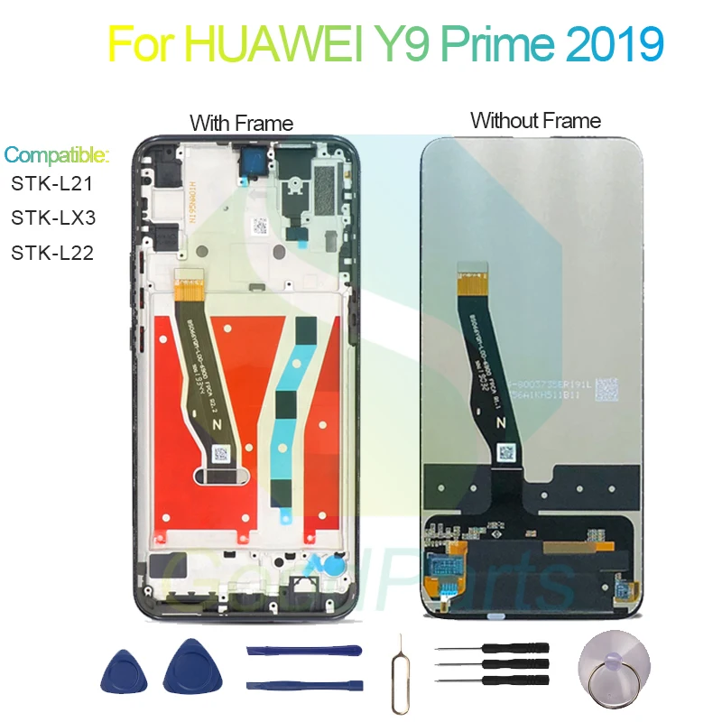 For HUAWEI Y9 Prime 2019 LCD Display Screen 6.59" STK-L21/L22/LX3 Y9 Prime 2019 Touch Digitizer Assembly Replacement