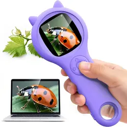 Mini Kids Optical Microscope With Photo And Video Function 500X Observe The Microscopic World Science Children Educational Toys