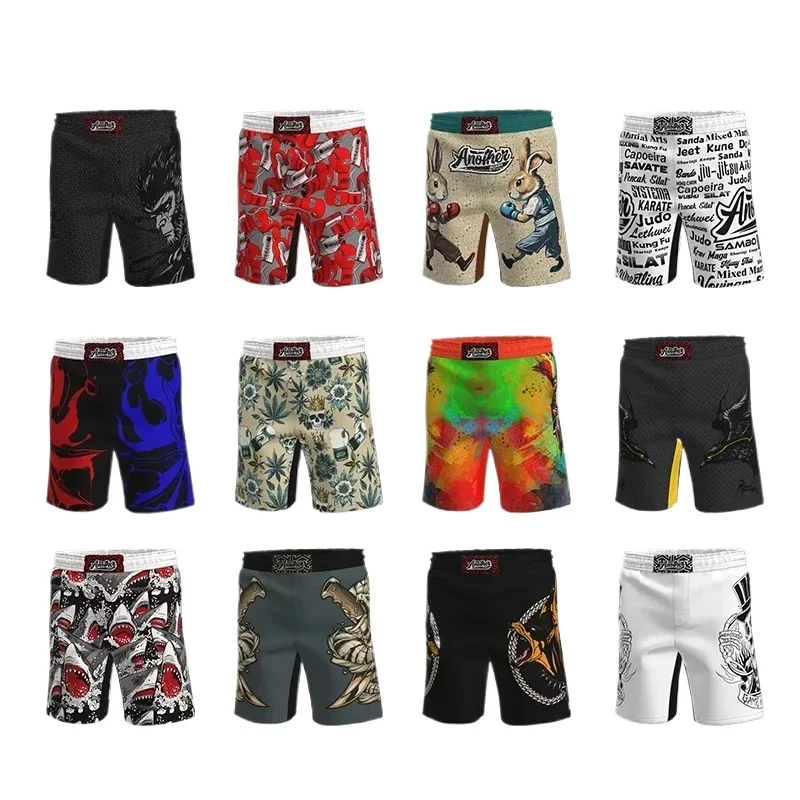

Wrapped BJJ Shorts 4-Way Stretch Fight Shorts Training Grappling MMA Fightwear for Men Women Boxing Muay Thai Kickboxing Pants