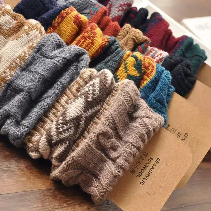 

Winter Over Knee Long Knit Cover Crochet Women Leg Warmers Legging Warm Striped Christmas Pierna Mujer Thigh Legwarmers