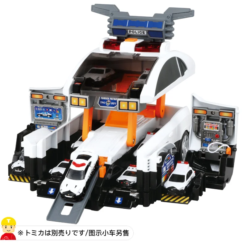 TAKARA TOMY Auto Building parking car Racing car electric track set,adult decoration,boys toys,children's holiday birthday gifts