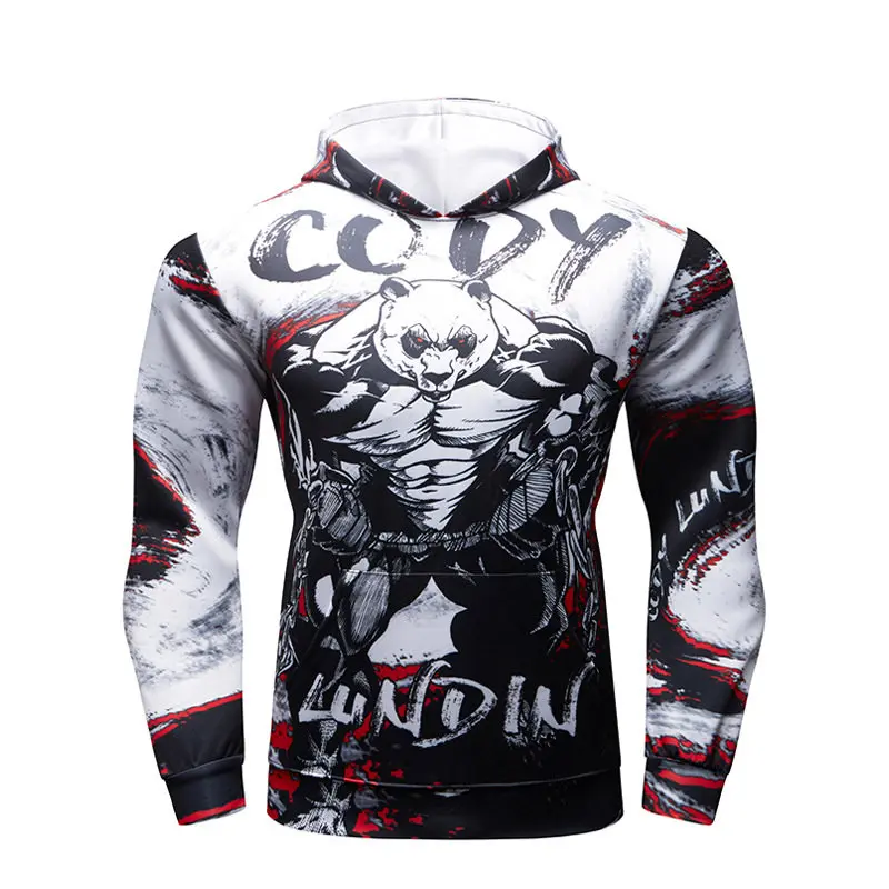 

MMA BJJ Rashguard Hoody Coat Rash Guard Fitness Tracksuit Boxing Jersey Muay Thai Compression Men Sport MMA Kickboxing Sweater 6