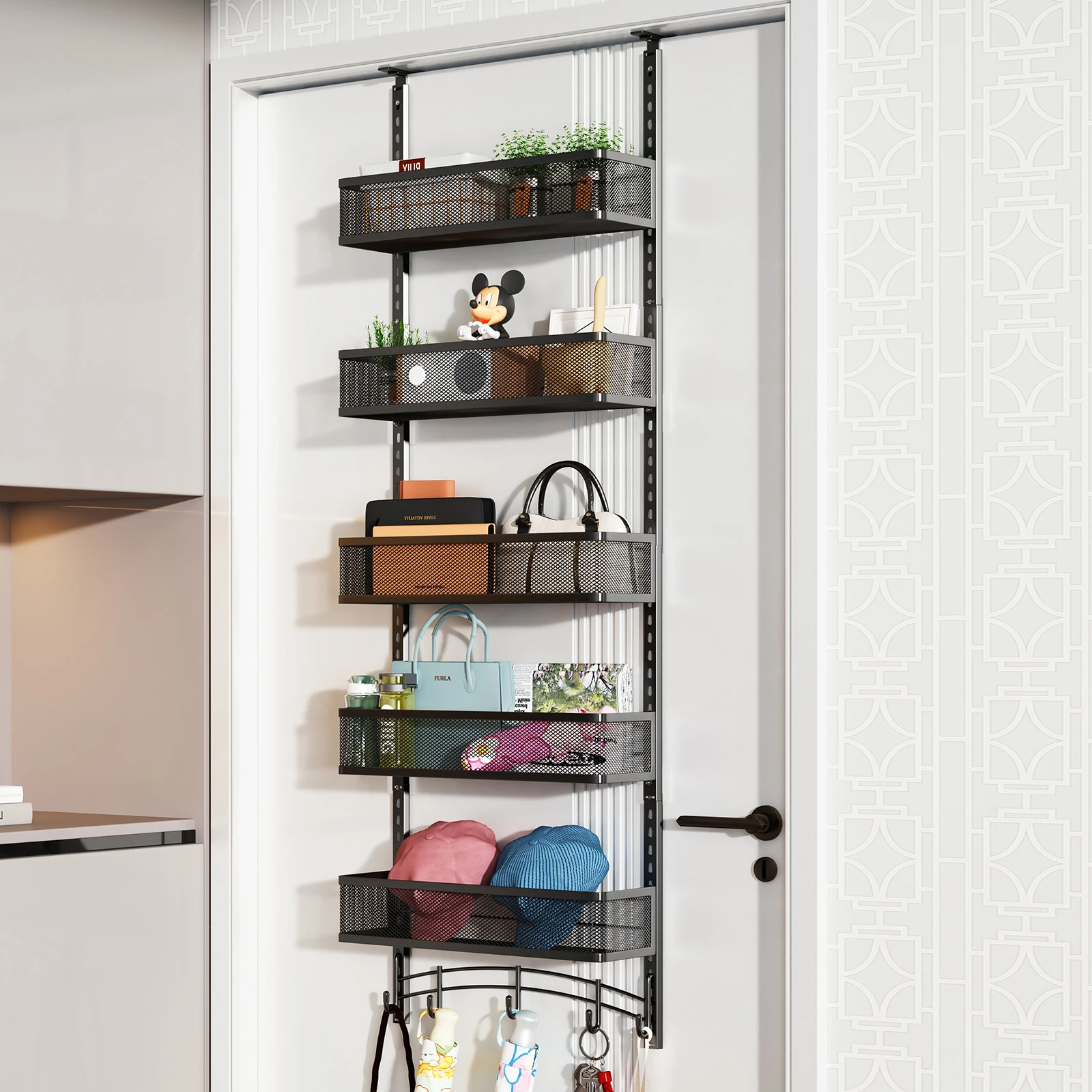 1pc-over-the-door-organizer-for-bedroom-entryway-multi-layer-space-saving-iron-hanging-rack-for-door-closet-door-storage-for-bags-and-hats