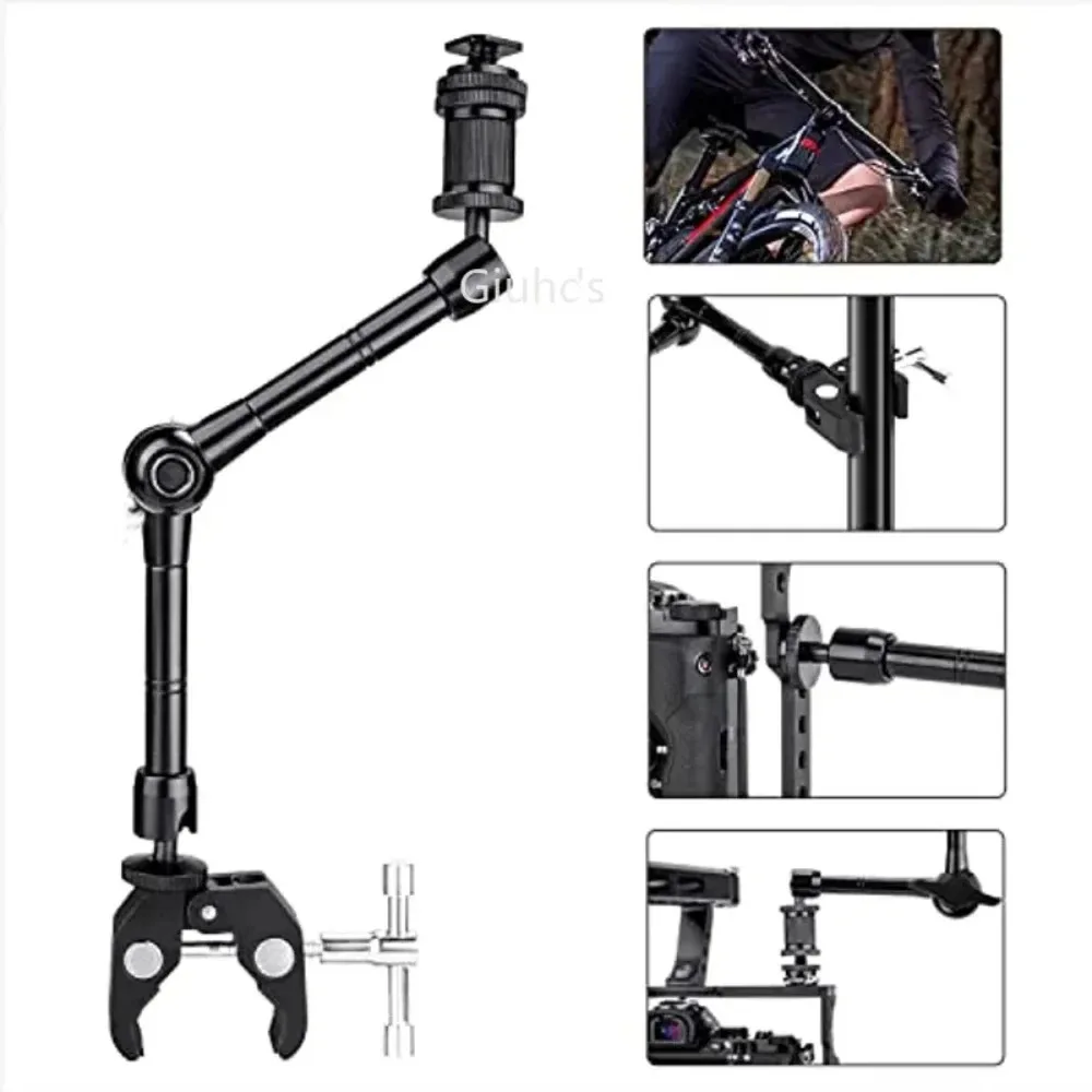 Super-Klemme 11 Zoll Verstellbarer Magischer Gelenkarm zur Montage von Monitor, LED-Licht, LCD, Videokamera, Blitz, DSLR-Kamera