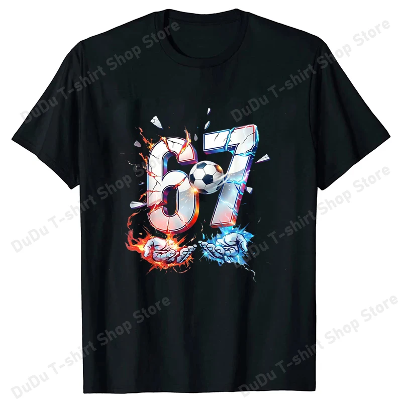 Hot Sales Six Seven Football T Shirts Women Men Summer Cool Short Sleeves Personality Harajuku T-shirt