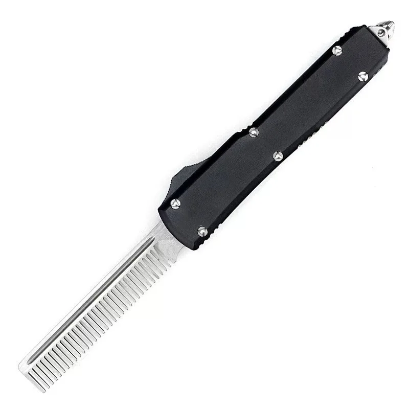 Aviation Aluminum Portable Straight Retractable Styling Comb Mini Lightweight Outdoor Carry Creative Accessory