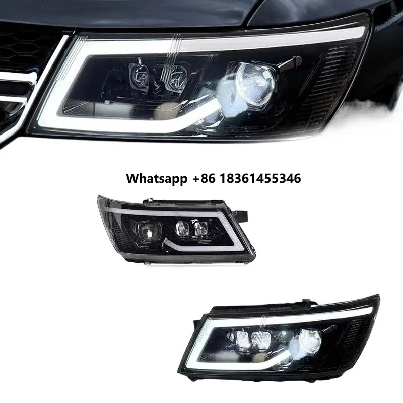 

For Journey Headlights 2009-2019 Freemont LED Projetor Headlamp Daytime Running Light Automotive Accessories Car Lights