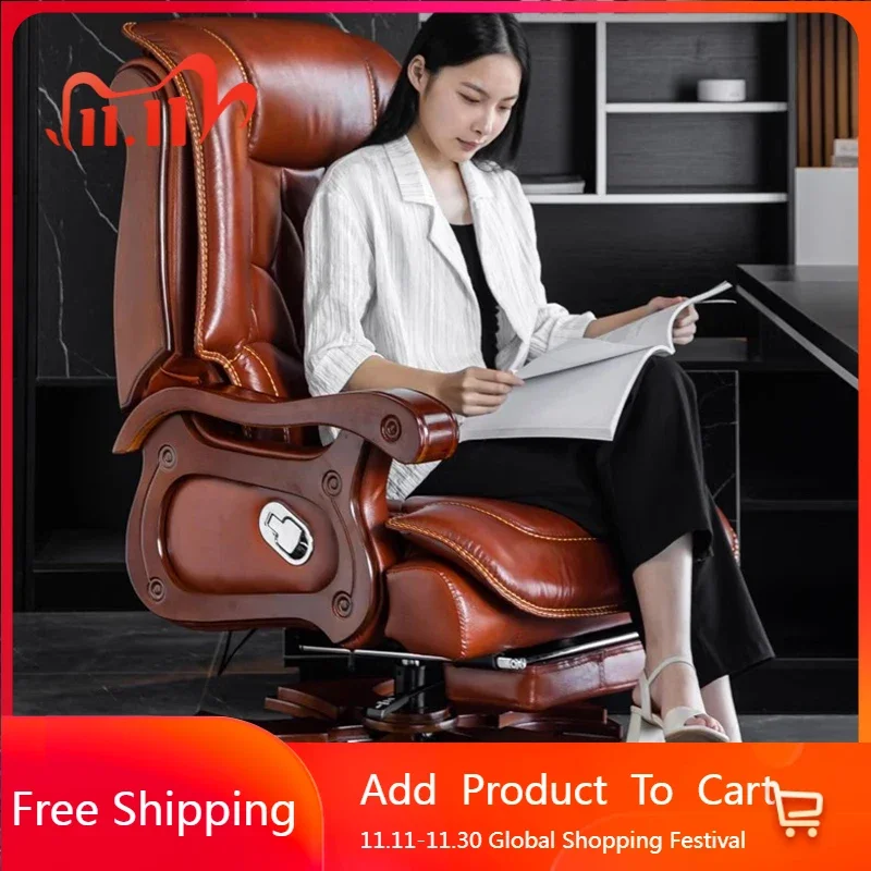 

Recliner Vanity Office Chair Salon Lazy Leather Designer Luxury Office Chair Ergonomic Computer Sillas De Oficina Home Furniture