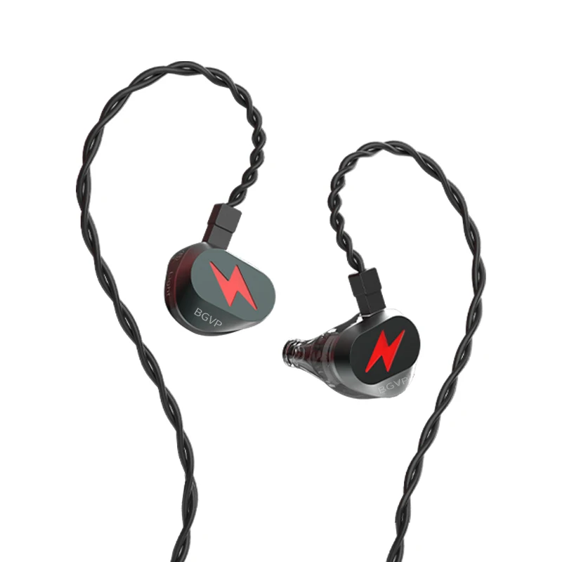 BGVP Light 2DD + 1Planar Hybrid Driver In-Ear Earphone IEM Hi-Res Audio Dual Dynamic Driver+ Circular Planar Gaming Headset