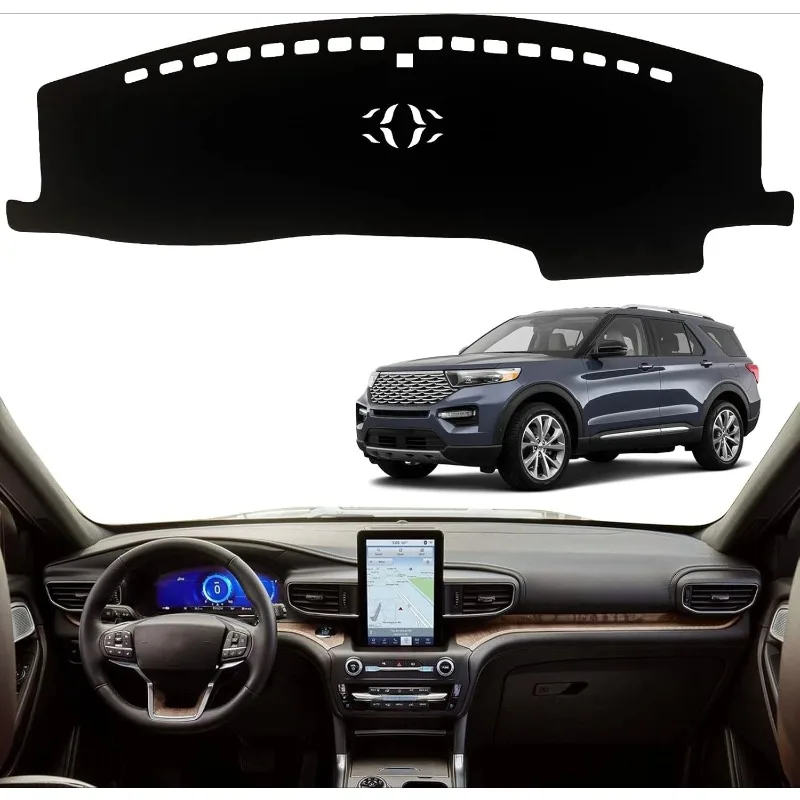 

For Ford Explorer 2020 2021 2022 2023 Car Dashboard Cover Mat Avoid Light Pad Anti-UV Case Carpet