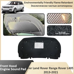 Front Hood Engine For Land Rover Range Rover L405 2013 2014 2015 2016 2017 2018 2019 2020 2021 Soundproof Mat Car Accessories