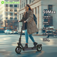 Isinwheel S9Max 30km/h 500W Foldable Adult Electric Scooter with 10.4Ah 36V Battery - Sports & Cycling Accessory