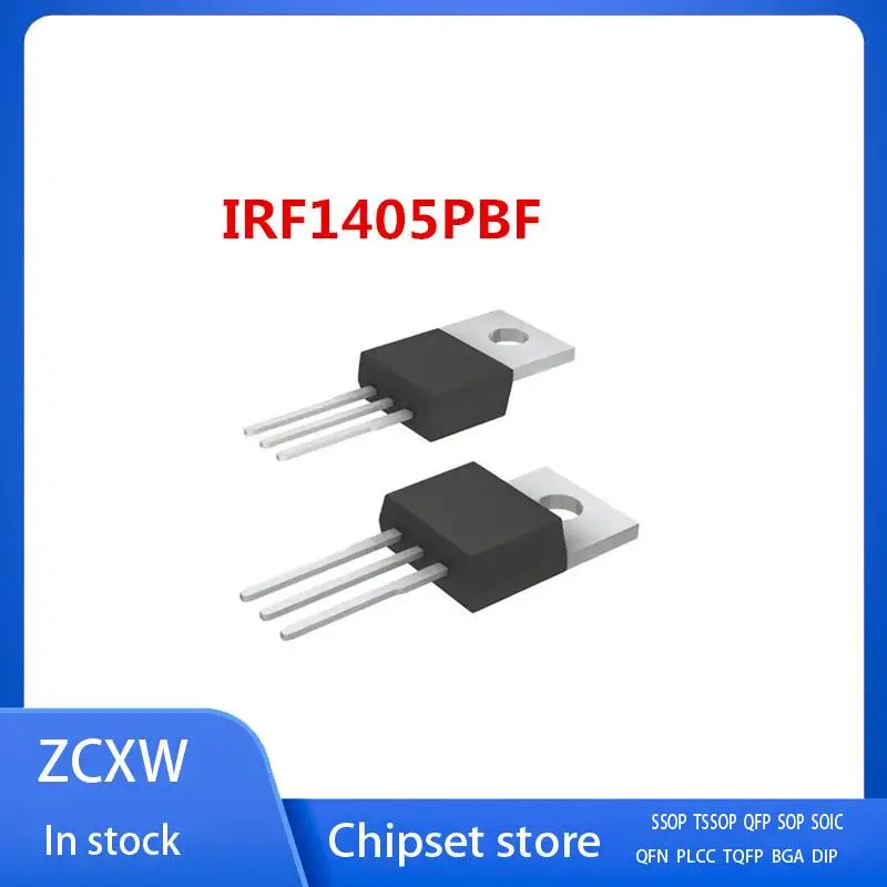 10PCS/LOT  IRF1405PBF IRF1405 IRF1405Z F1405Z IRF1405ZL IRF1405L TO-220 169A 55V