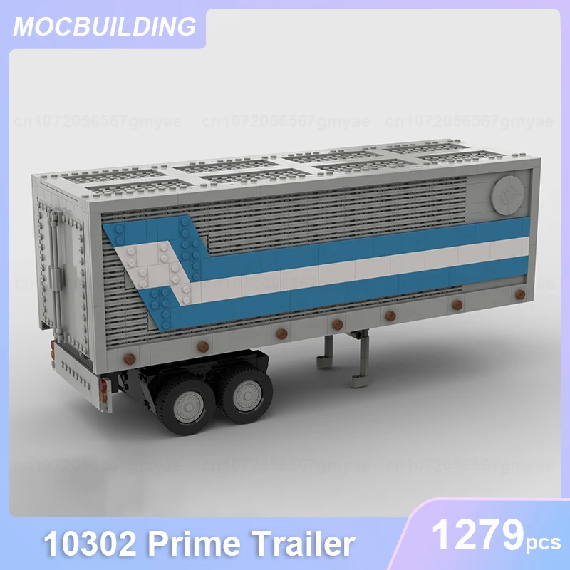 Prime Trailer Model for 10302 MOC Building Blocks DIY Assemble Bricks Educational Transportation Toys Xmas Display Gifts 1279PCS