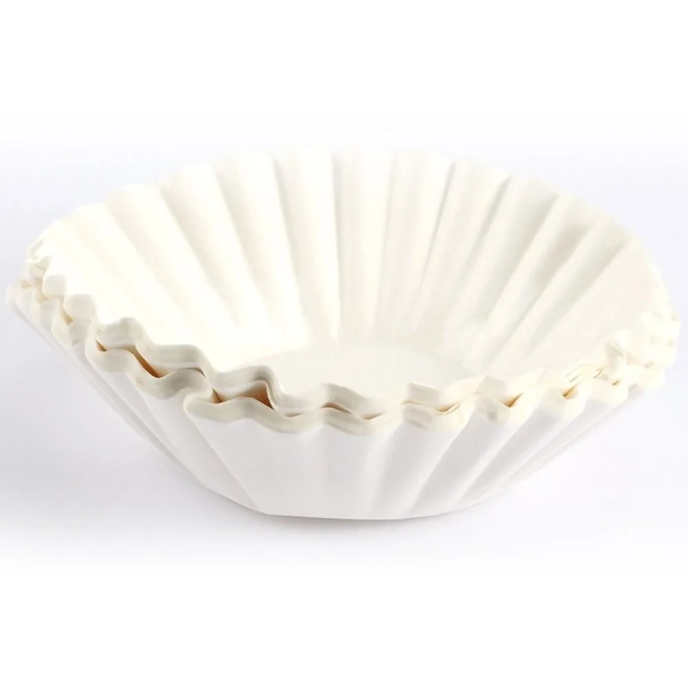 Extra Large Size Disposable Coffee Filters 9.65 x 4.33 Inch Premium Quality Basket Coffee Filters Smooth Brew Extraction 12-Cup