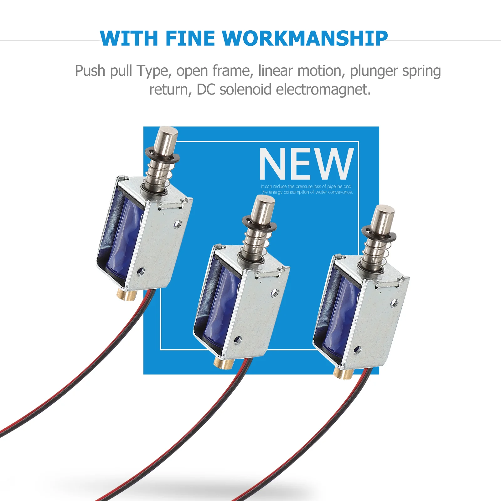 3 Pcs Push-pull Electromagnet Type Solenoid Actuator Linear Metal Electronic Parts Mini Frame Magnetic Kits