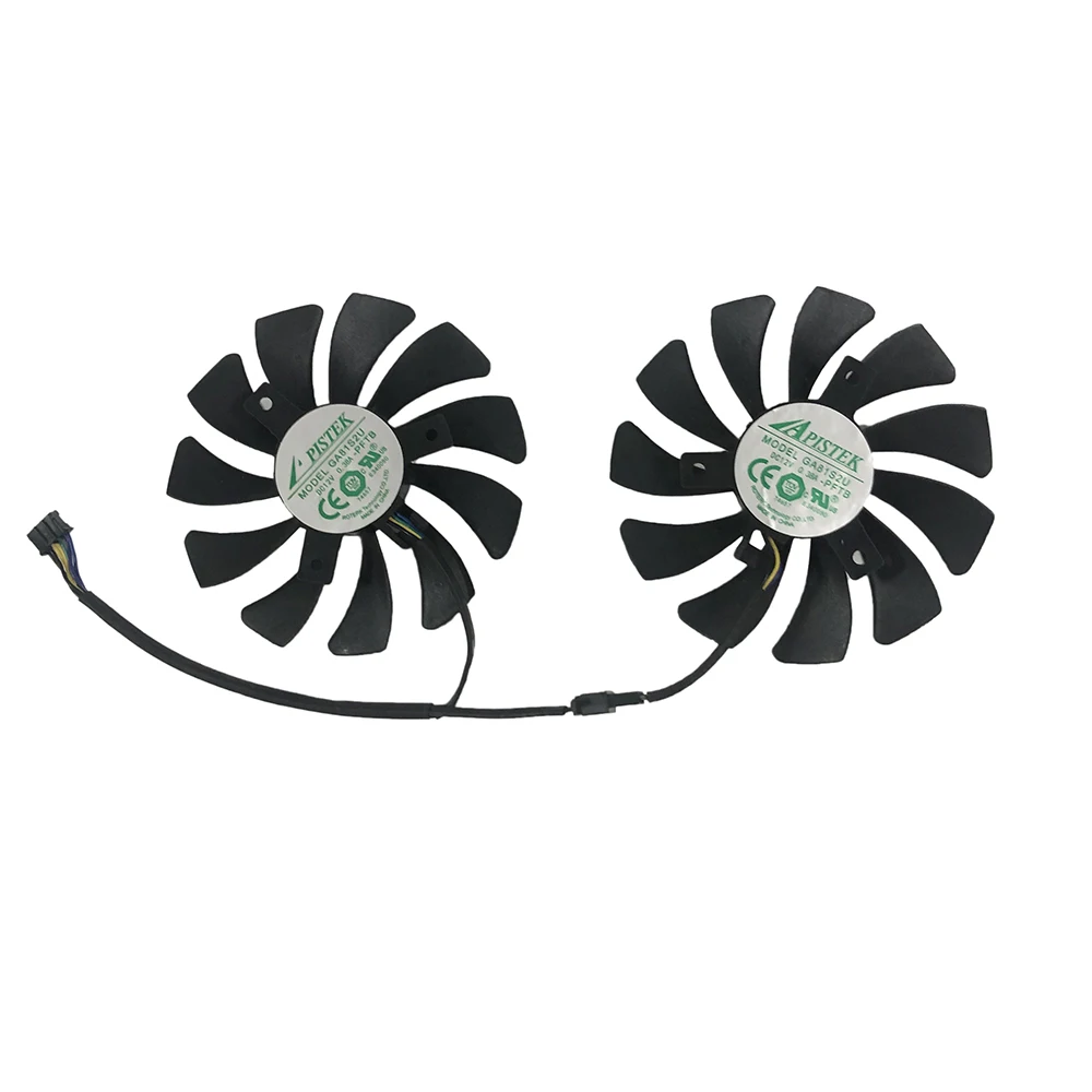 2Pcs/Set GA91S2H,PLD09210S12HH,GPU Cooler,Video Card Fan,For JIESHUO RX 5500 XT RX5500XT 8G Gaming,For Minzhou RX 580 8GB