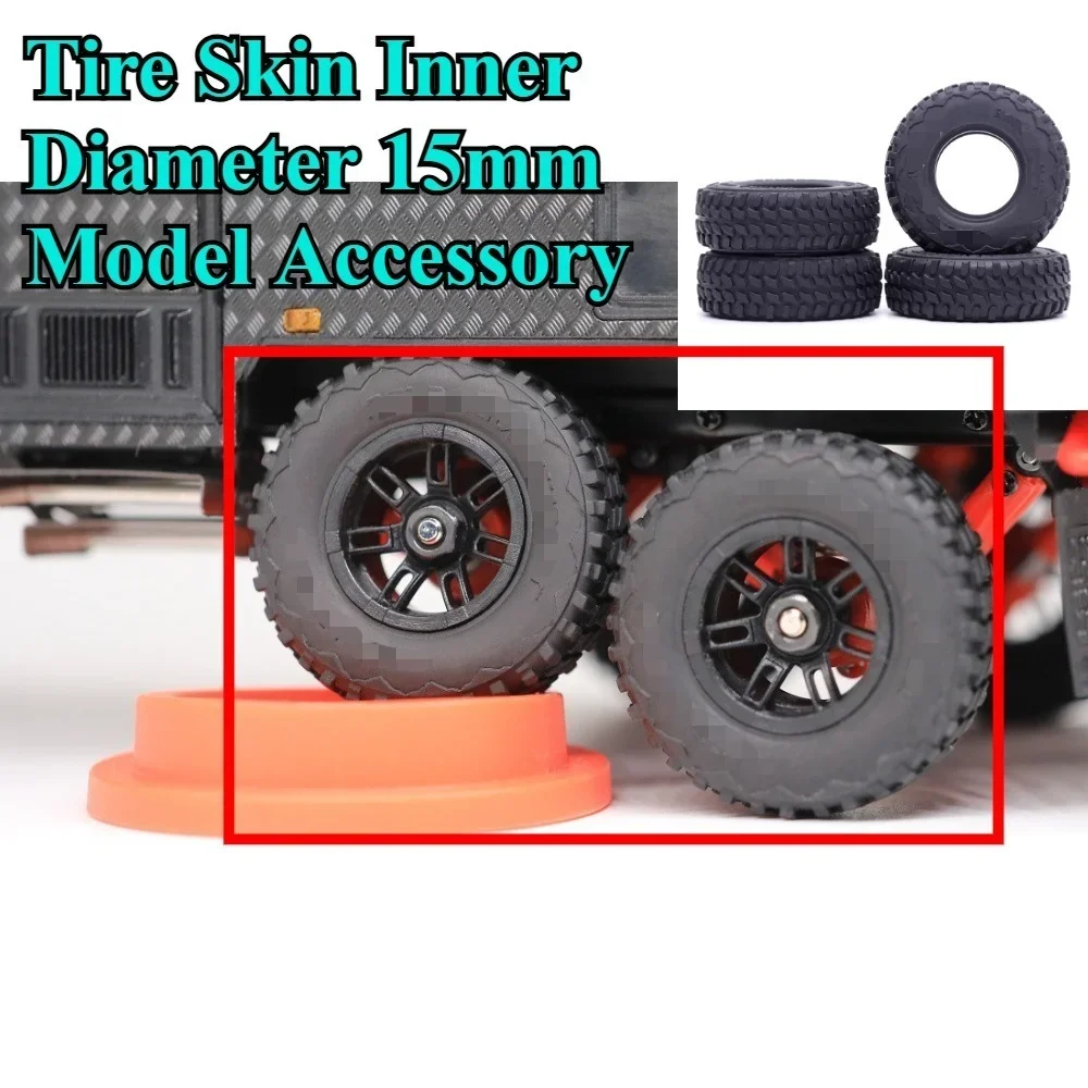 RC Crawler Tire and Foam Insert for Orlandoo Hunter Camper N01 GA1011 Custom Size 1/32 1/35 15mm Inner Diameter Replacement Part