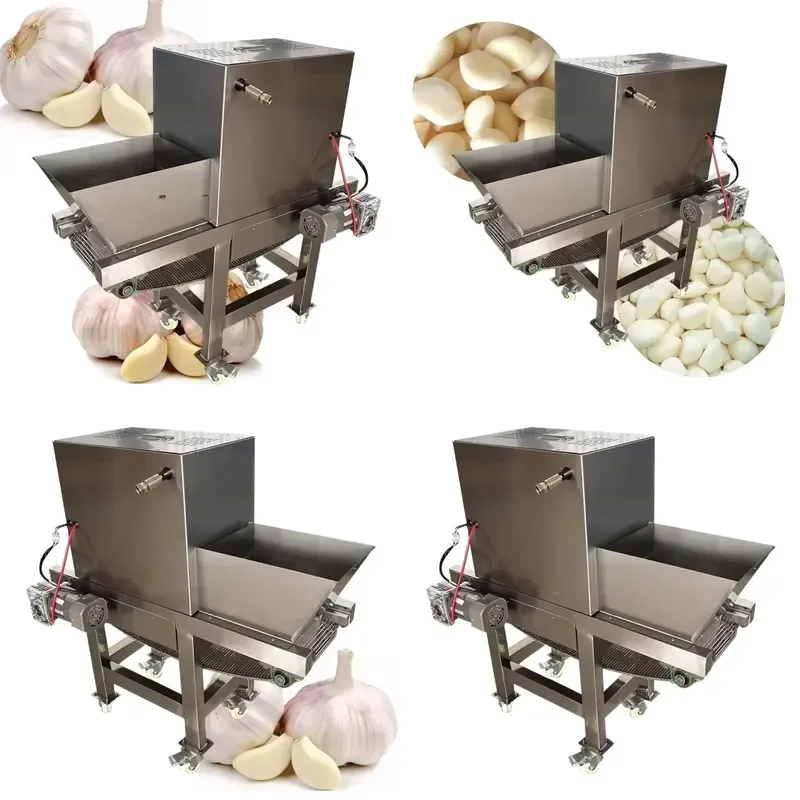for Chain Garlic Peeler Motorized Garlic Skin Remover Machine Automatic Garlic Peeling Device Kitchen Tool