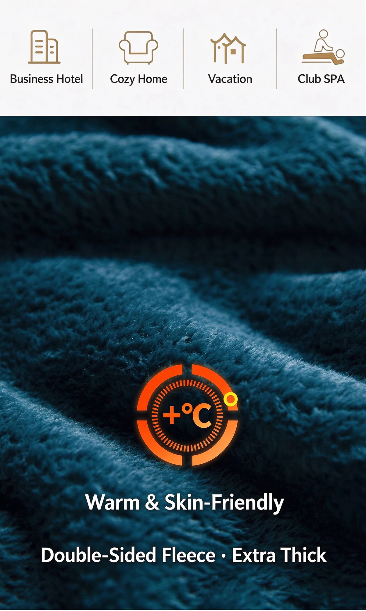Paar-Bademantel für Damen und Herren, Flanell-Fleece-Morgenmantel, dicker, warmer Plüschmantel mit Schalkragen und Gürtel, Winter-Schlafanzug, Loungewear – Detail 8