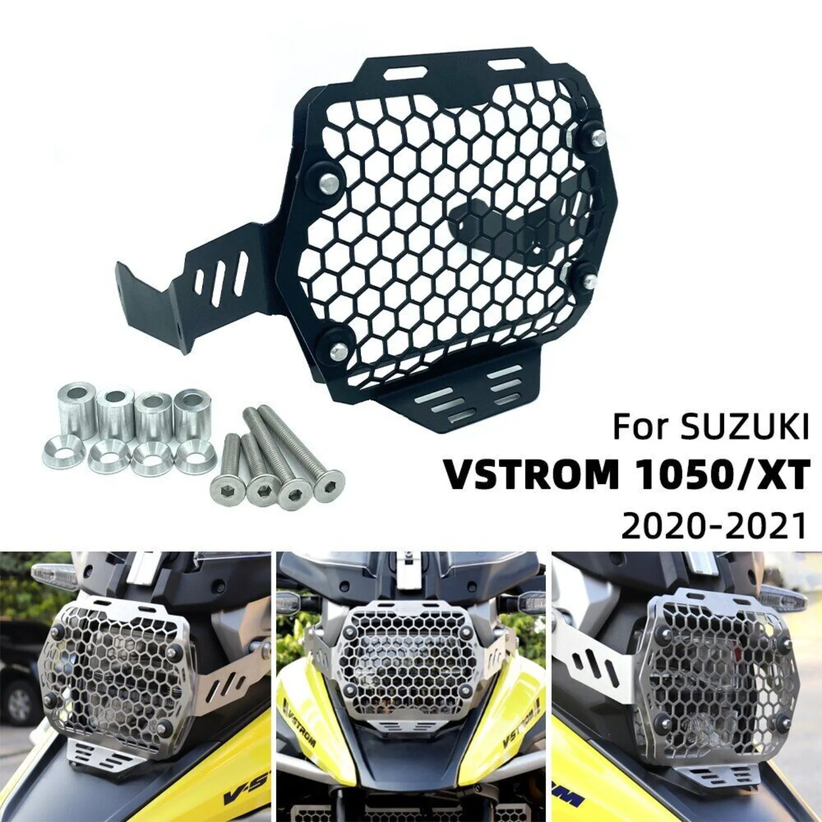 Headlight Headlamp Grille Guard Protector Cover For SUZUKI V-STROM 1050