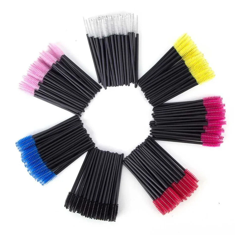 50/100Pcs Makeup Brushes Disposable Eyebrow Brush Mascara Wand Applicator Spo Eye Lashes Brush Cosmetic Eyelash Extension Tools