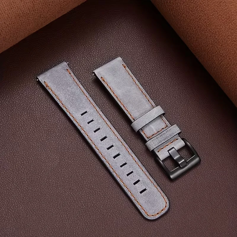 Crazy Horse Lederarmband für Amazfit GTS 4/2/2e/3/GTS2 Mini/GTR/4/3/Pro/stratos 20/22mm Uhrenarmband Amazfit bip 6 5 3 Armband