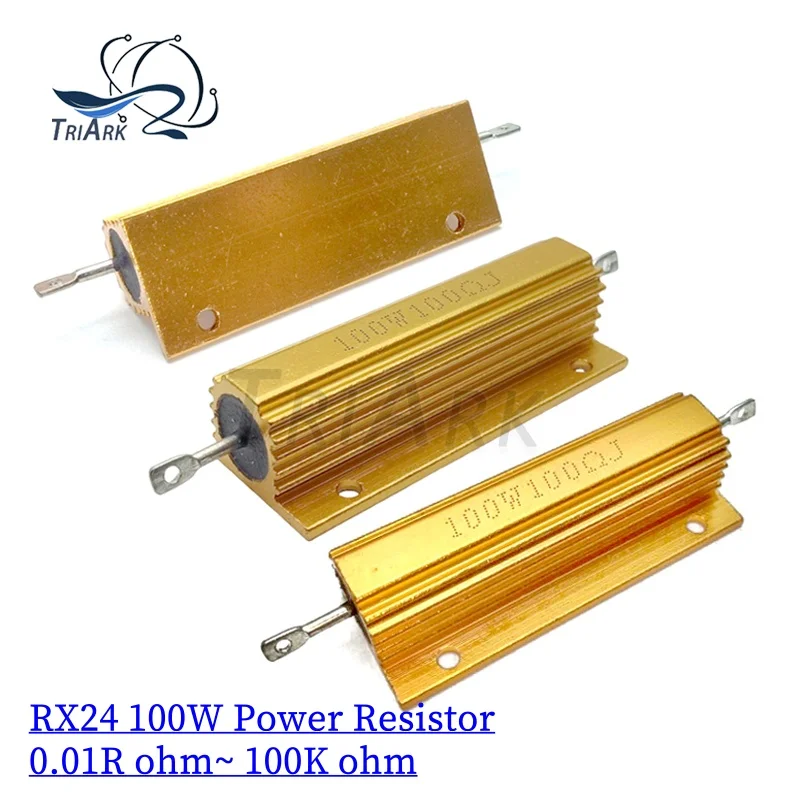 

RX24-100W 0,01R ~ 200 К Вт Мощность Металлический корпус Алюминиевый золотой проволочный резистор 1 4 6 7 8 10 20 200 500 Сопротивление 1 К 3,3 К 10 КОм
