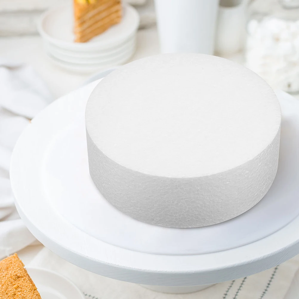 4pcs Round Dummies Fake Models Practice Dummies For Diy Crafts Decorating Display Supplies Round Foam Decorating Bakery Prop