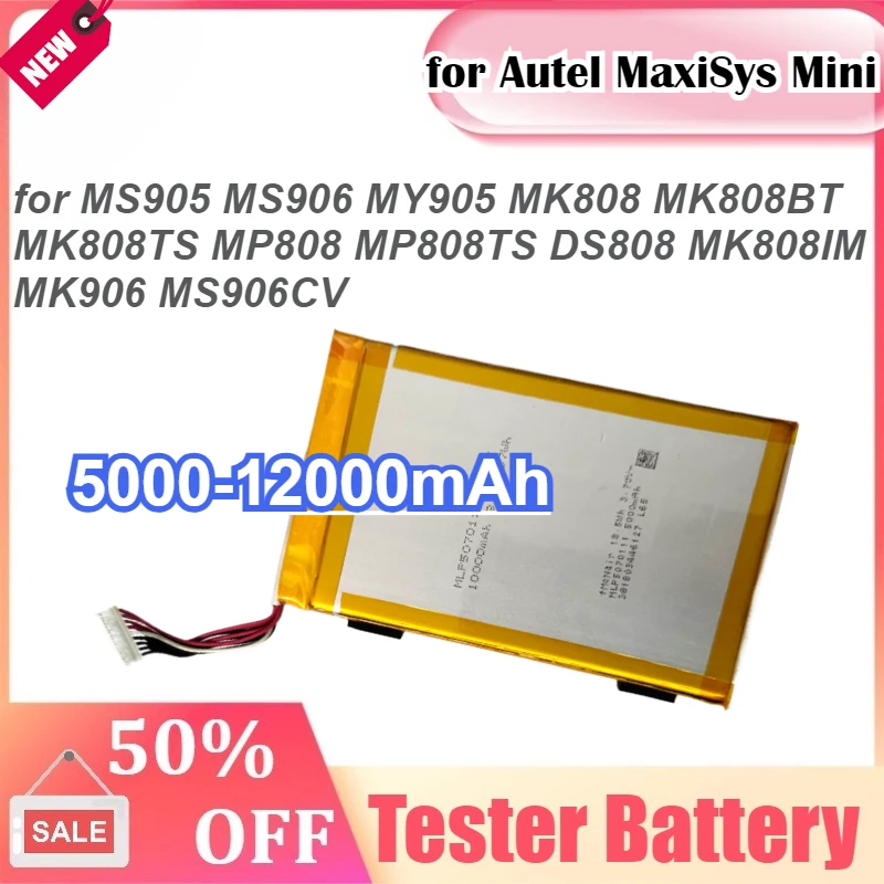 

Automobile diagnostic instrument Battery for Autel MaxiSys Mini MS905 MS906 MY905 MK808 MK808BT MK808TS MP808 MP808TS DS808