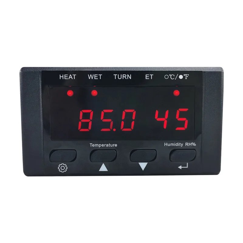 Y43A-HT-10 Incubator Thermostat Temperature Humidity Control With Humidification And Heating Indicator 110-220V Black Replacemen
